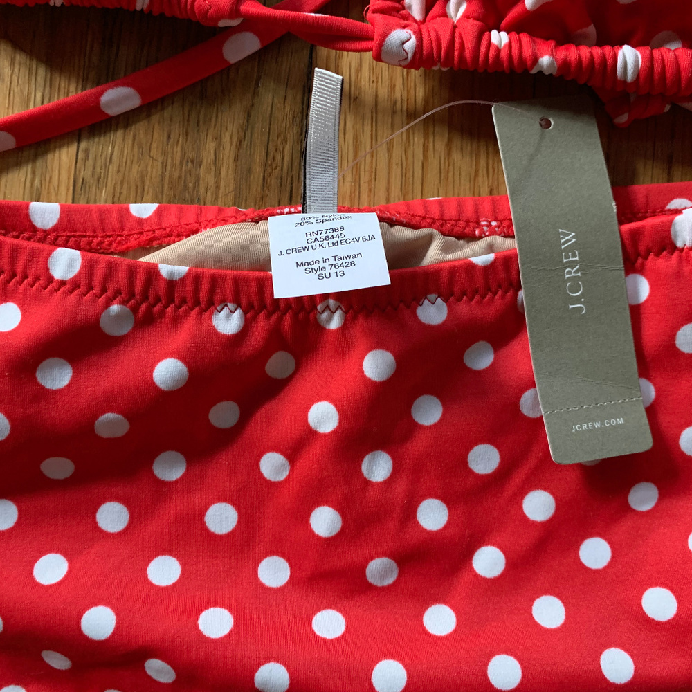 NEW J CREW BIKINI 3 PC (2 BOTTOM STYLES) in S - Picture 8 of 8